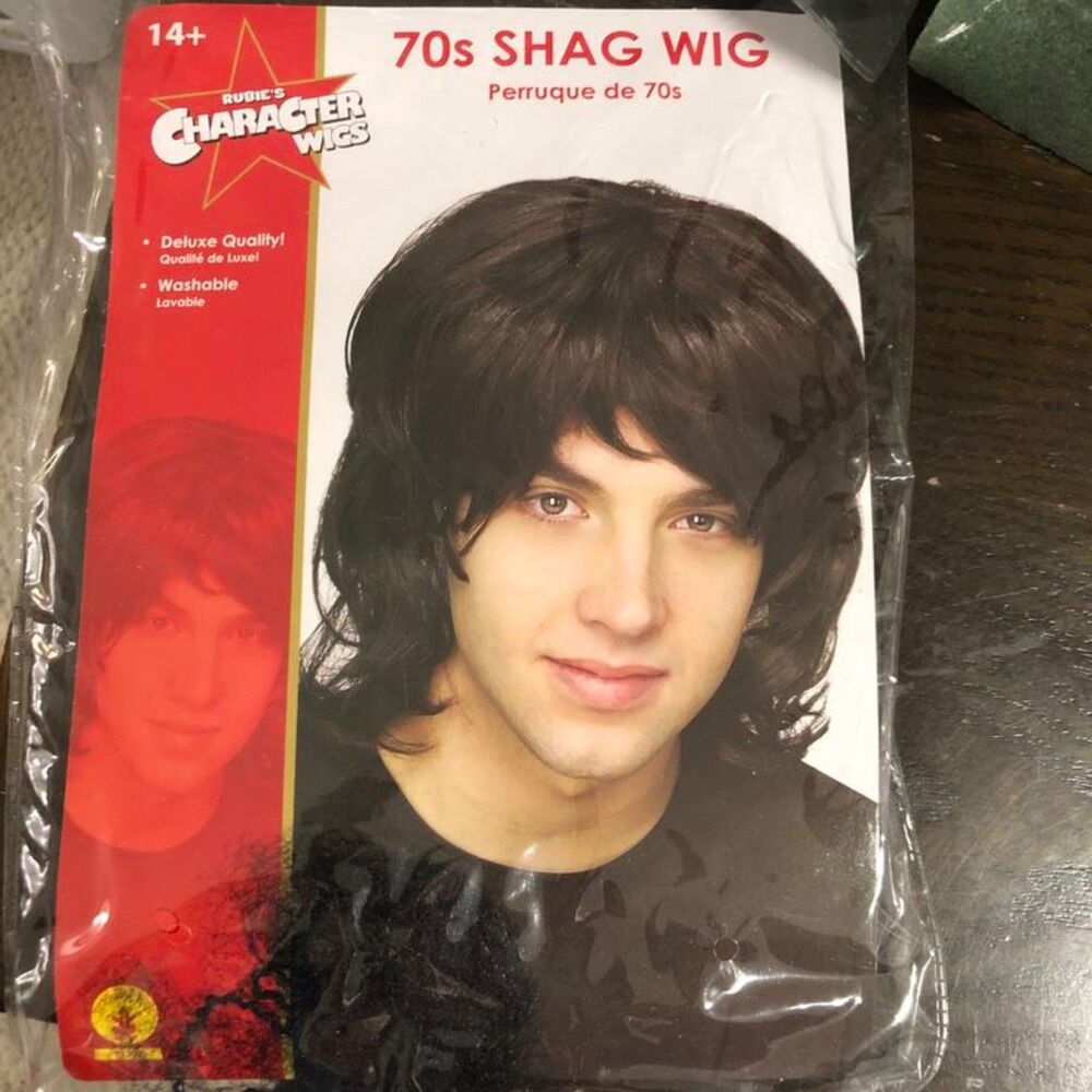 Rubie's Costume Co Black Halloween 70's Shag Character Wig